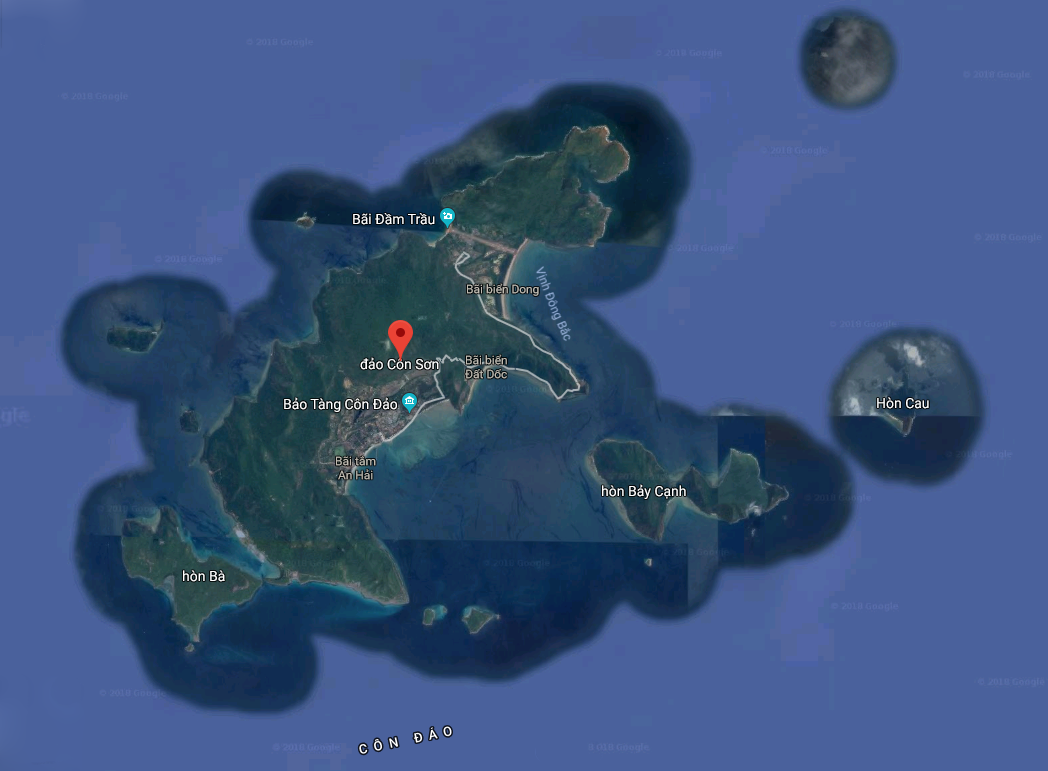Hình ảnh đảo Côn Sơn trong quần đảo Côn Đảo